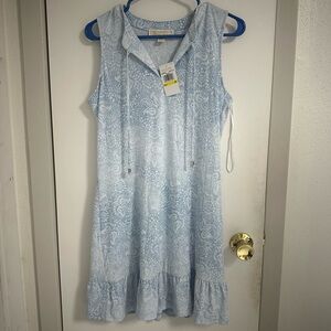 Michael Kors Pastel Blue Paisley Dress